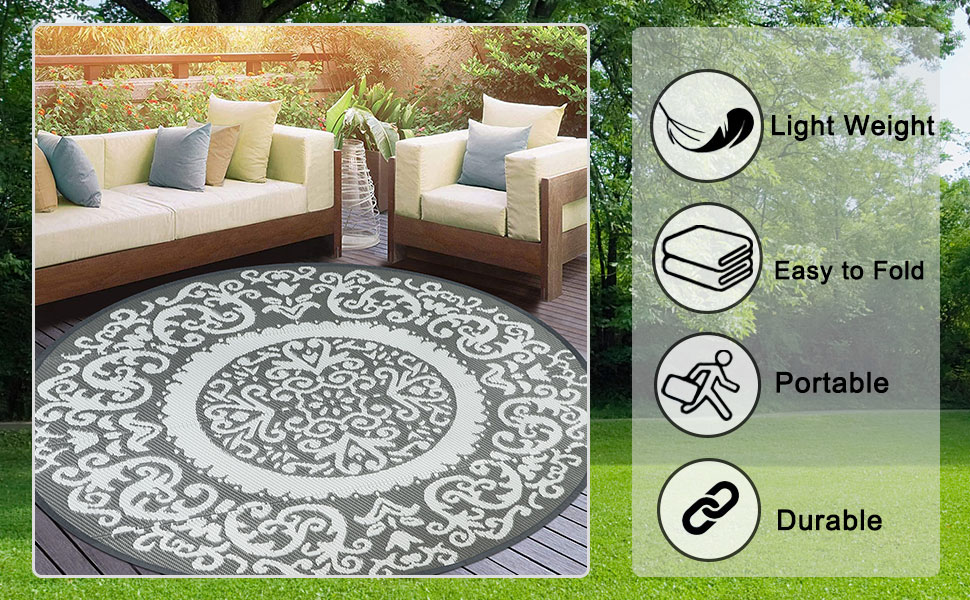 round outdoor rug