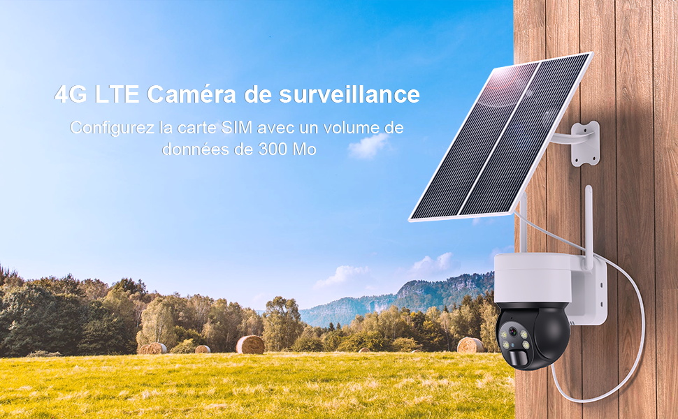 4G LTE Caméra Surveillance