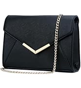 KKXIU Women Elegant Faux Leather Evening Envelope Clutch Purse Foldover Bags for Party Wedding Prom