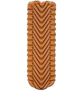 Klymit Insulated Static V Lite ECO Sleeping Pad Lightweight 4-Season Inflatable Camping Pad - Blu...