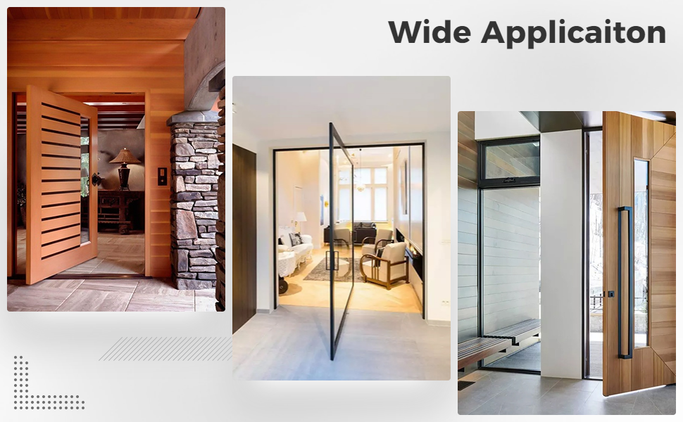 Homaisson Door Pivot Hinges, Self Closing Invisidoor Pivot Hinges, Base