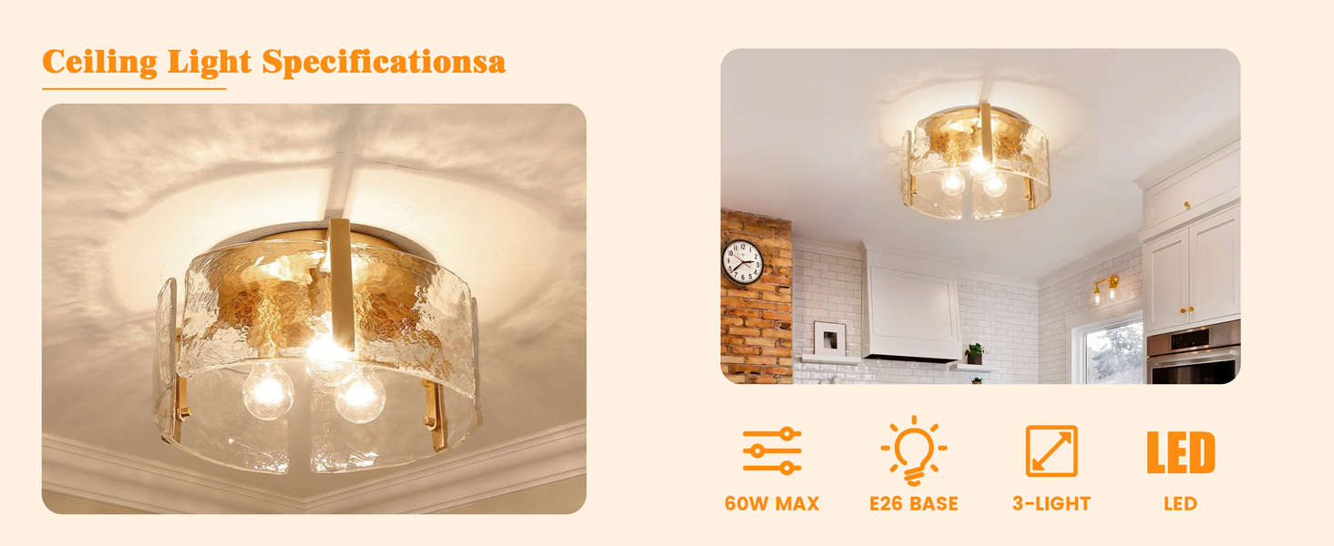 semi flush mount ceiling light