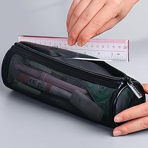 Amazon.co.jp: [ASY]ペンケース 筒型 円筒 透明 文房具 文具