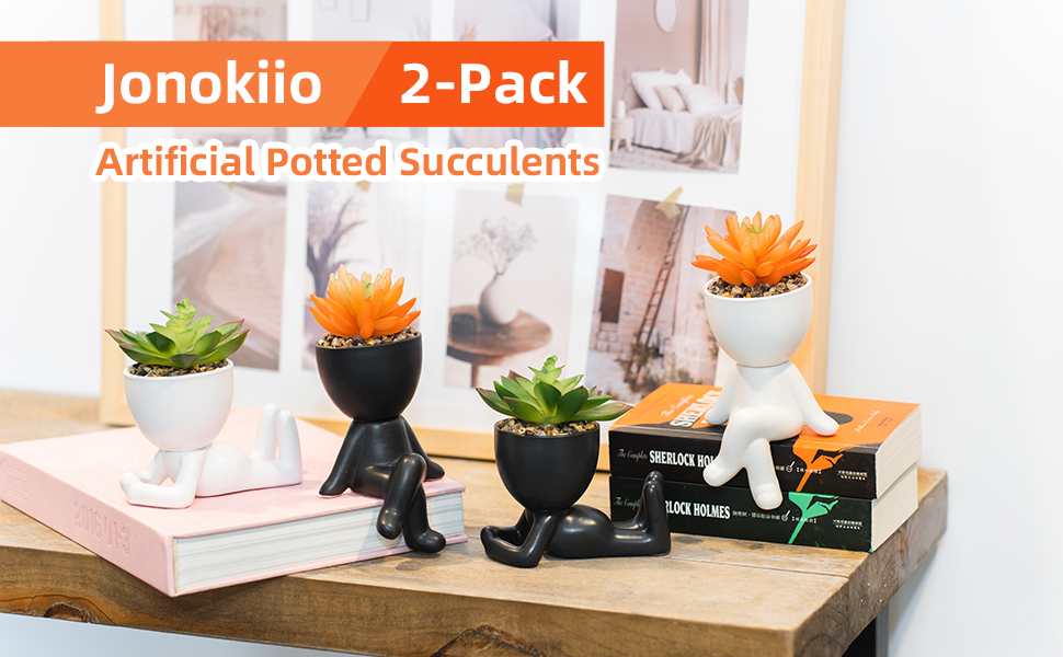 Artificial Succulent Plants, Cute Fake Plants Faux