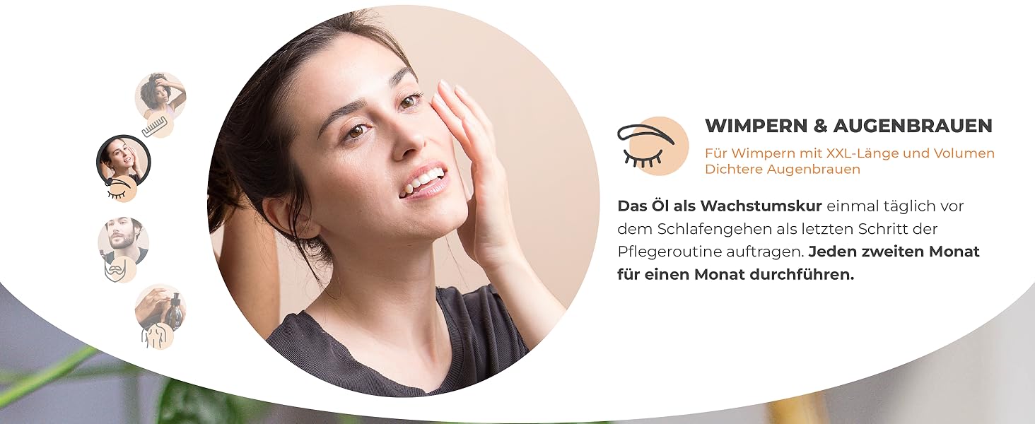 augenbrauen wachstum castor oil hair growth haare öl haar kaltgepresstes rizinusöl bio kaltgepresst