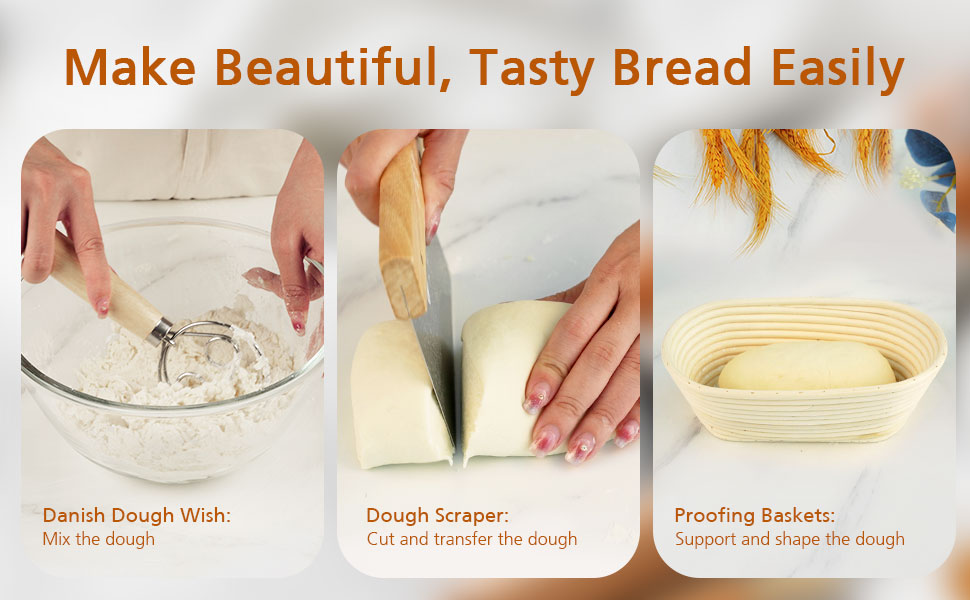 Sourdough Starter Kit, Bread Proofing Basket