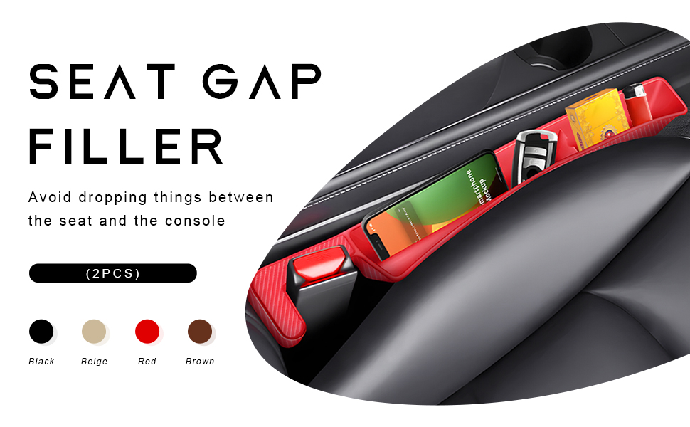Designed to fill the gap between your car seats and center console.
