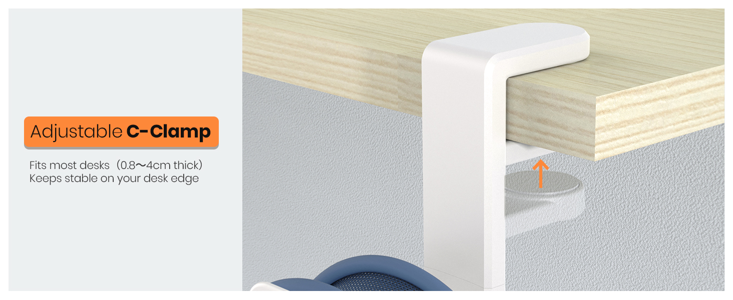 headphone desk hanger,headphone rack,desk headset holder,headphone holder under desk