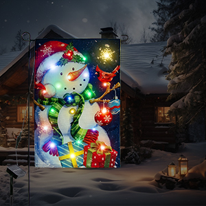 Amazon.com : CRSTAFU Lighted Winter Christmas Garden Flag