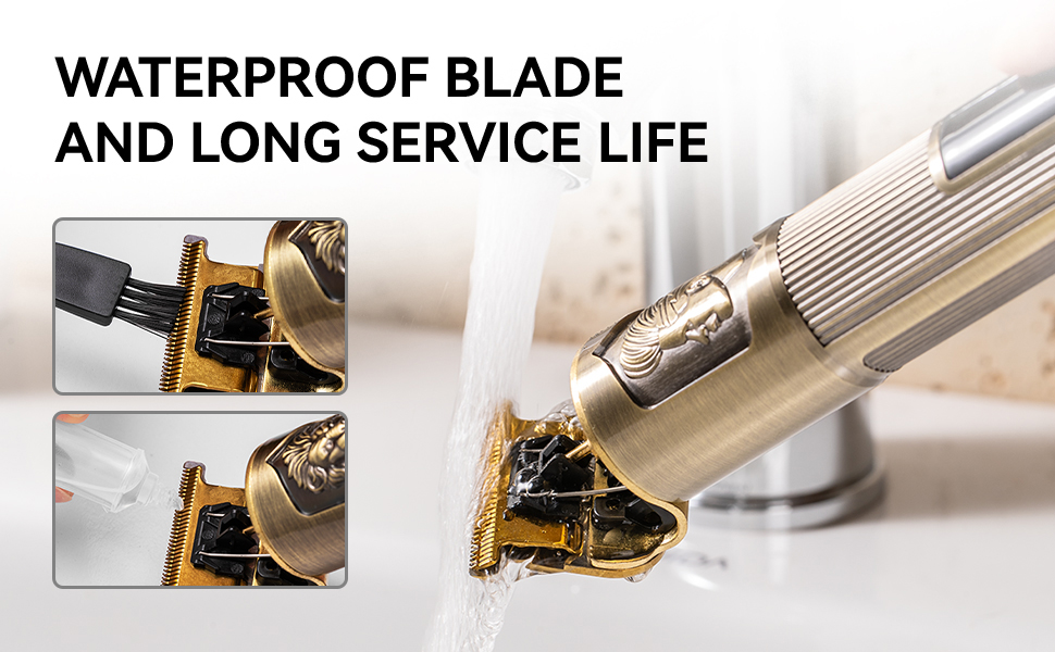 NAYOUN Hair Clippers for Men Professional Gold Hair Trimmer