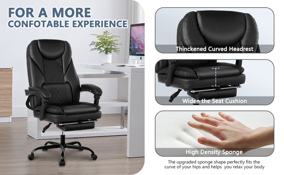 Guessky Executive Office Chair, Big and Tall Office Chair