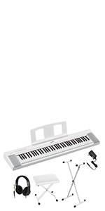 YAMAHA NP-35 76鍵盤 ホワイト NP-35 Piaggero 76-Key Keyboard - Yamaha USA