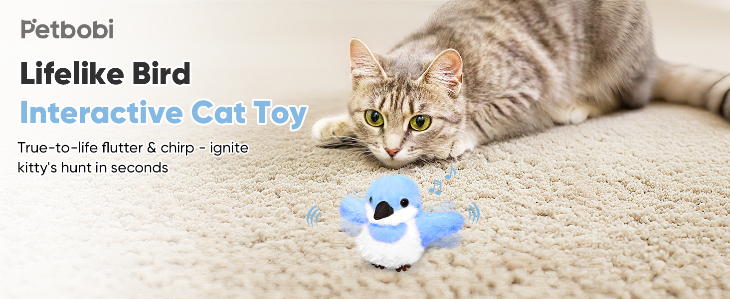 Cat Toys Flapping Bird pet gift cat interactive toy