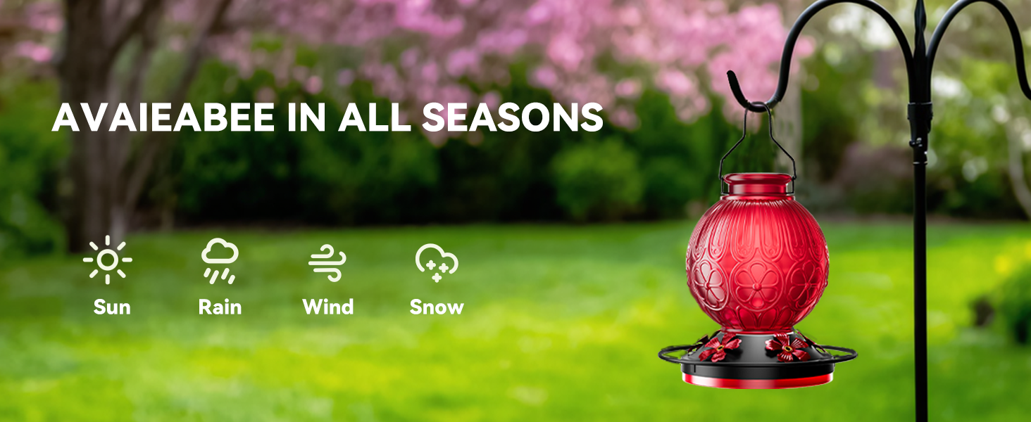 hummingbird feeder glass