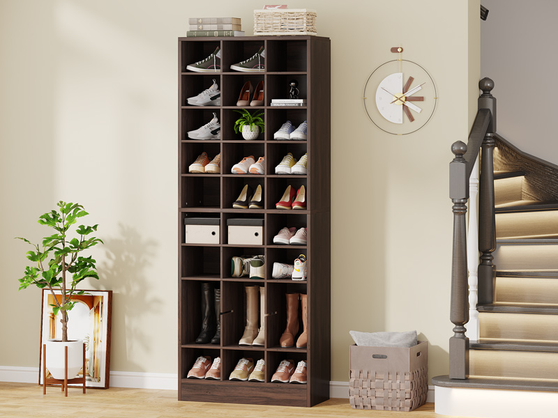 10-Tier Shoe Cabinet With Large Storage