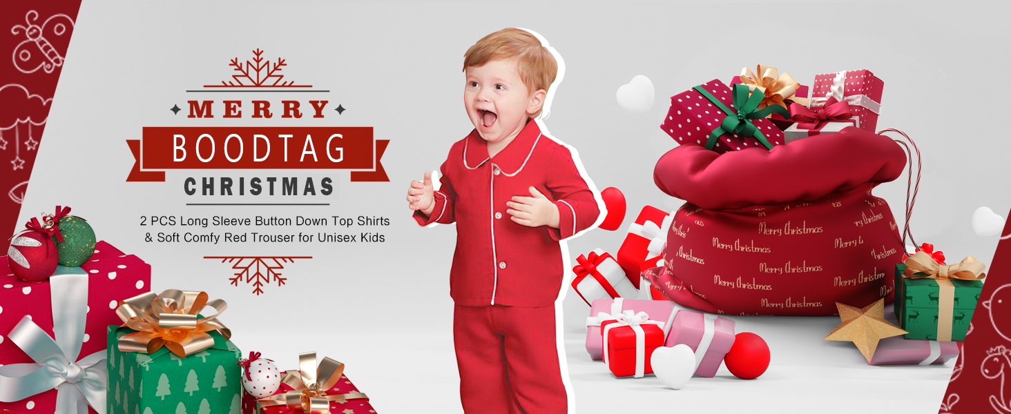 soft breathable Xmas pajamas nightwear nightdress nightgown sleepwear for kids