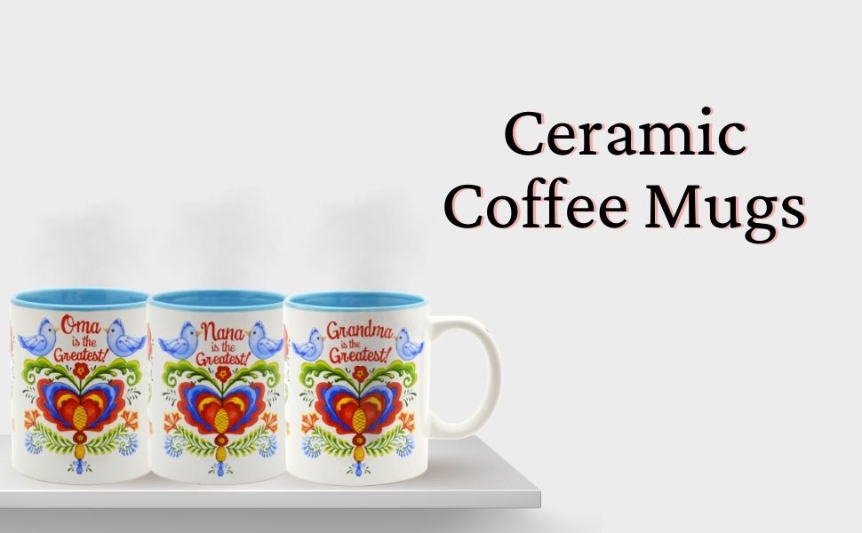 ceramic coffee mug oma nana grandma rosemaling essence of europe ehg