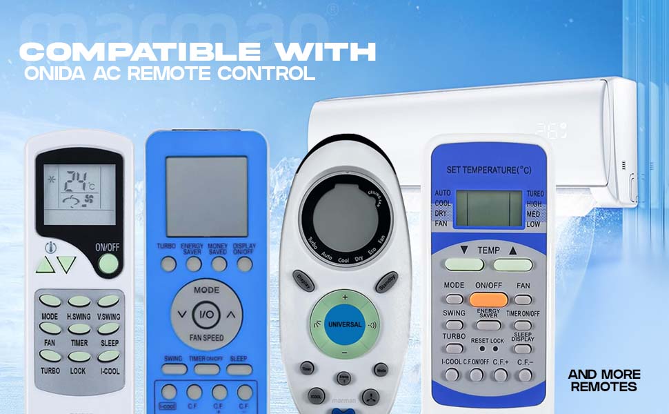 Diwali Offer Buy Now Marman® Compatible With Onida Ac Remote Original Y502 Model 10 Onida Ac Remote
