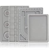 Ciieeo 4pcs Bracelet Design Board Flocked Bead Board Bracelet Beading Organizer Trays Design DIY ...