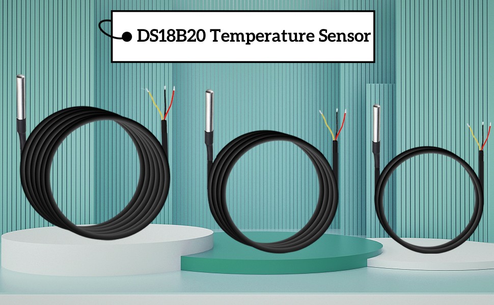 Beenlen Waterproof DS18B20 Temperature Sensor, Digital Temperature