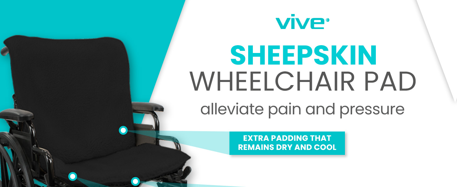 sheepskin wheelchair pad, cushion, seat, extra padding, relieve pressure