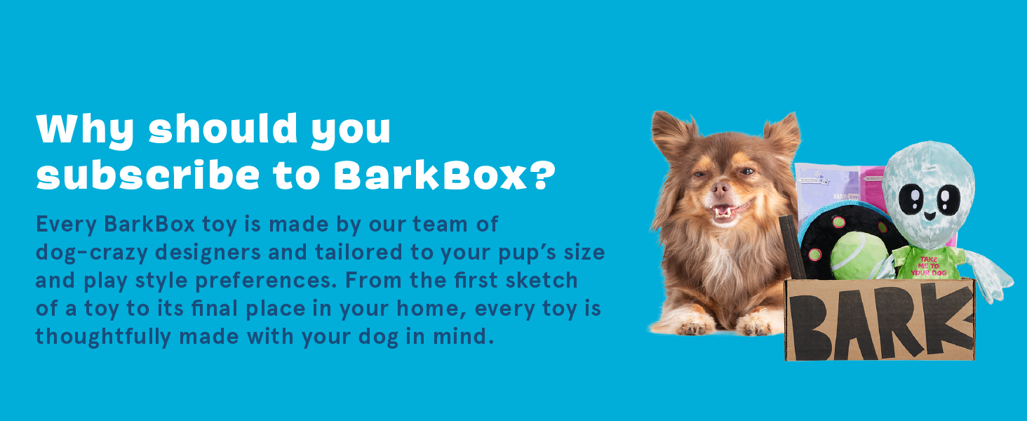 BarkBox Monthly Subscription Box, Dog Chew Toys, All