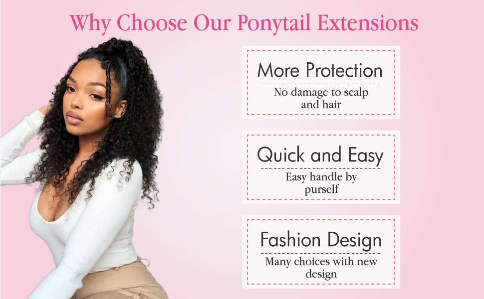 Curly Drawstring Ponytail