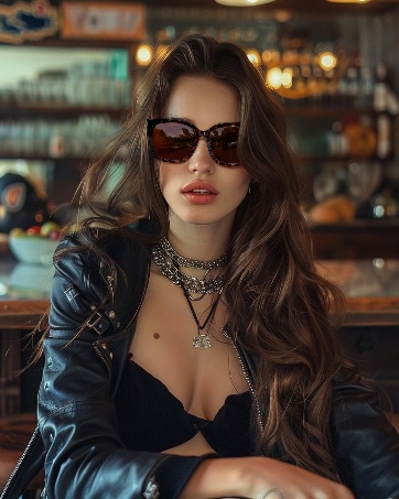 brown sunglasses