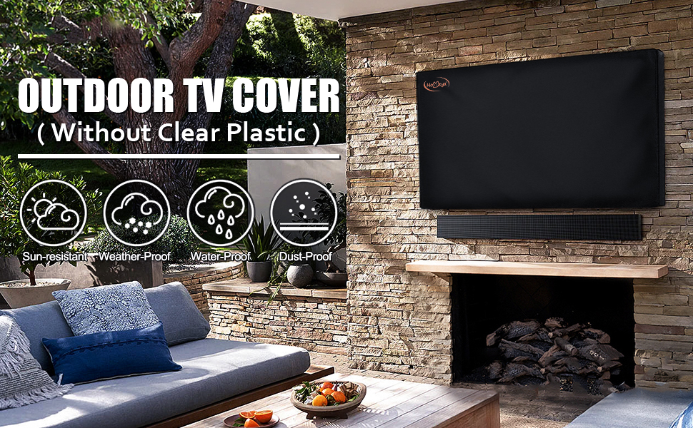 HOMEYA Outdoor TV Cover 6065 Inch with Waterproof Zipper