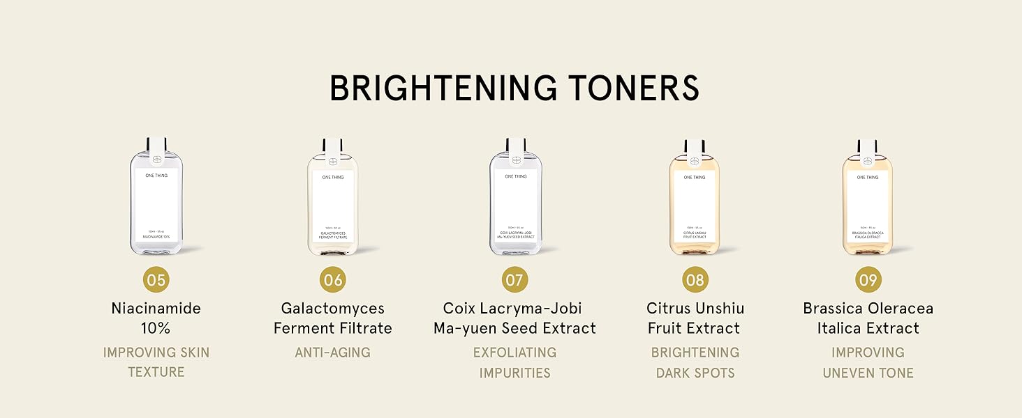 brightening toners