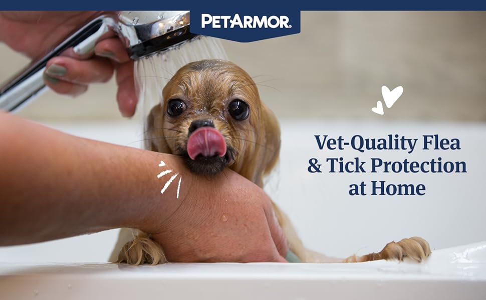 PetArmor Plus Flea and Tick Shampoo for Dogs, Oatmeal Flea Shampoo Kills Fleas