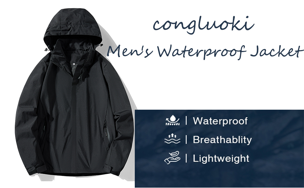 Men Waterproof Windbreaker Jacket