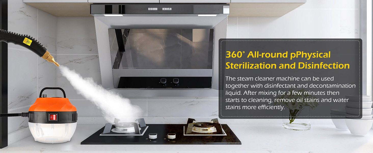 DynaLiving Handheld Steam Cleaner 2500W Steam Cleaner for