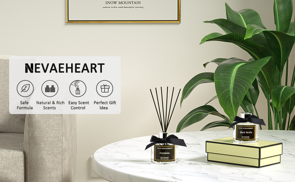 NEVAEHEART Reed Diffuser, Nile Garden 3.4oz(100ml) 1