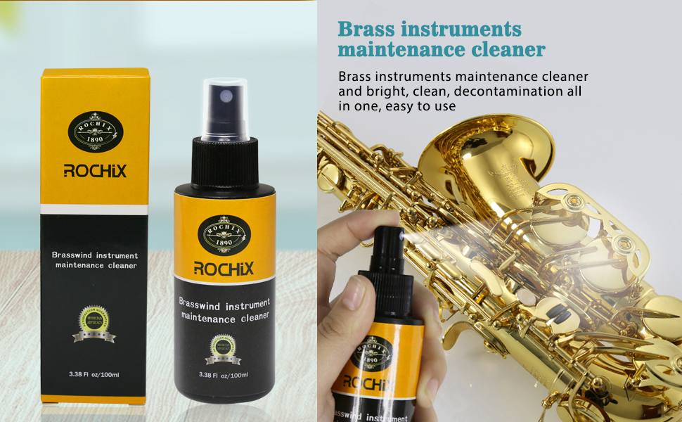 Brass Instrument Cleaner for Saxophone, Trumpet, Trombone, French Horn