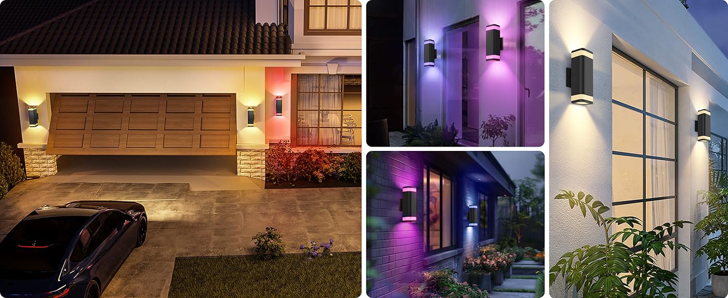 outdoor wall light rgb