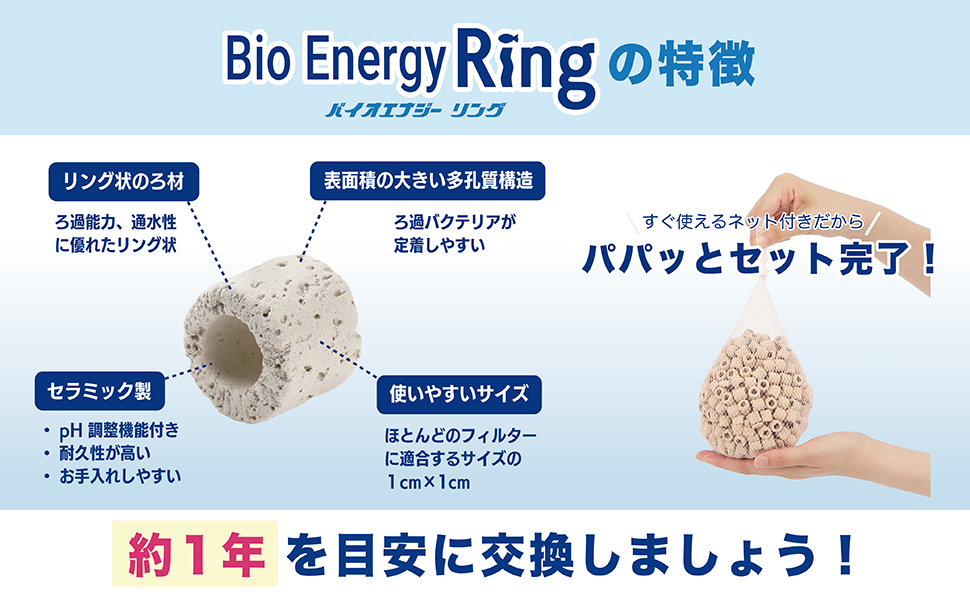 Amazon | pHコントロール機能付き リングろ材 バイオエナジー