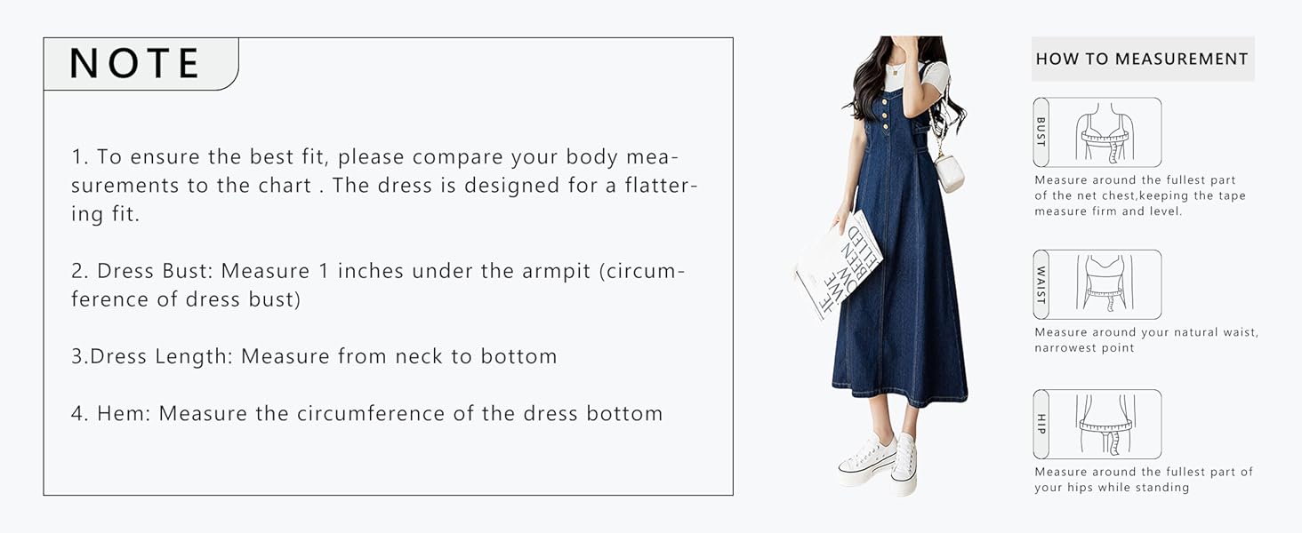 flowy denim jumper dress