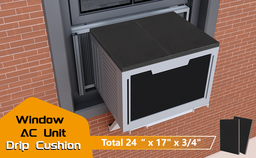 Powrocket Window Air Conditioner Drip Cushion,24" x 17" x 3