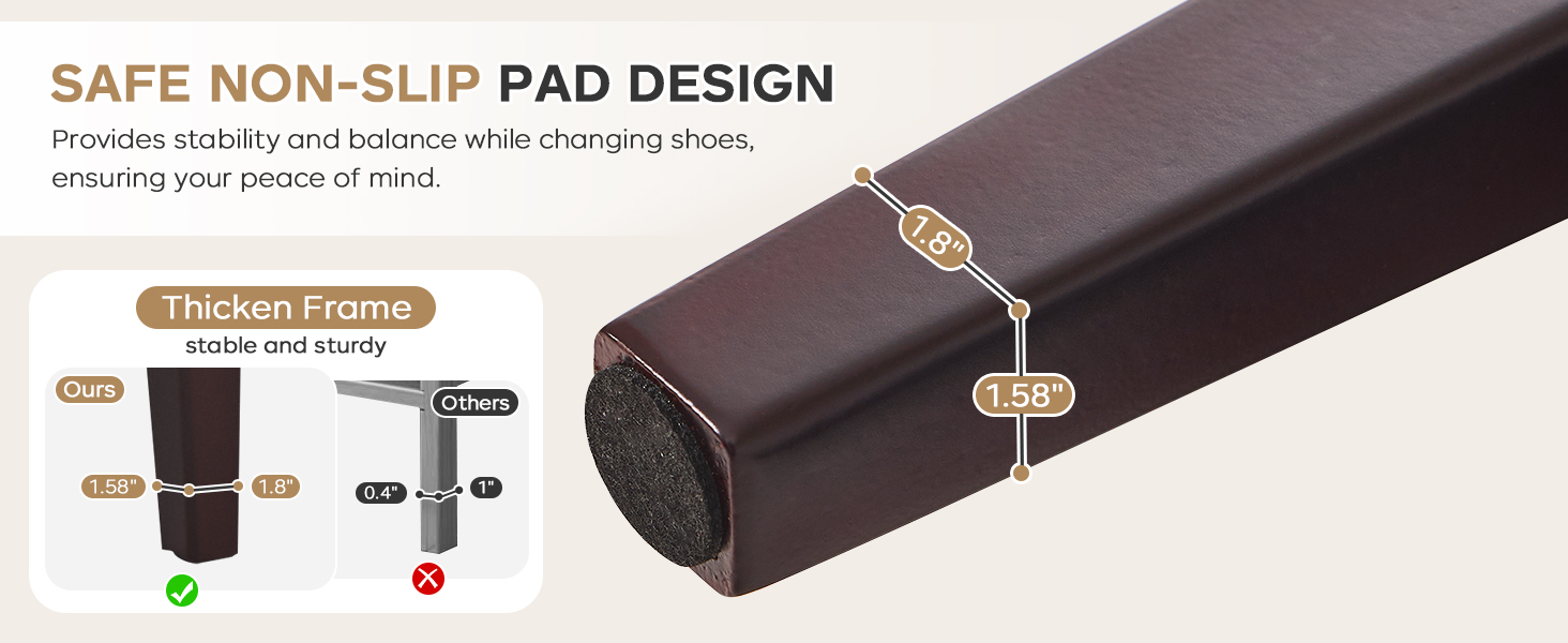 47.2" Button-Tufted Entryway Bench, Upholstered Faux Leather Ottoman Bedroom Bench End