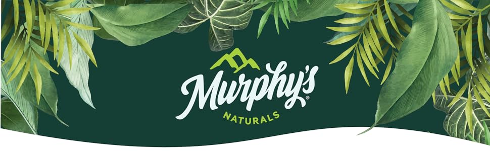 murphys naturals logo with foliage. natural mosquito repellent brand
