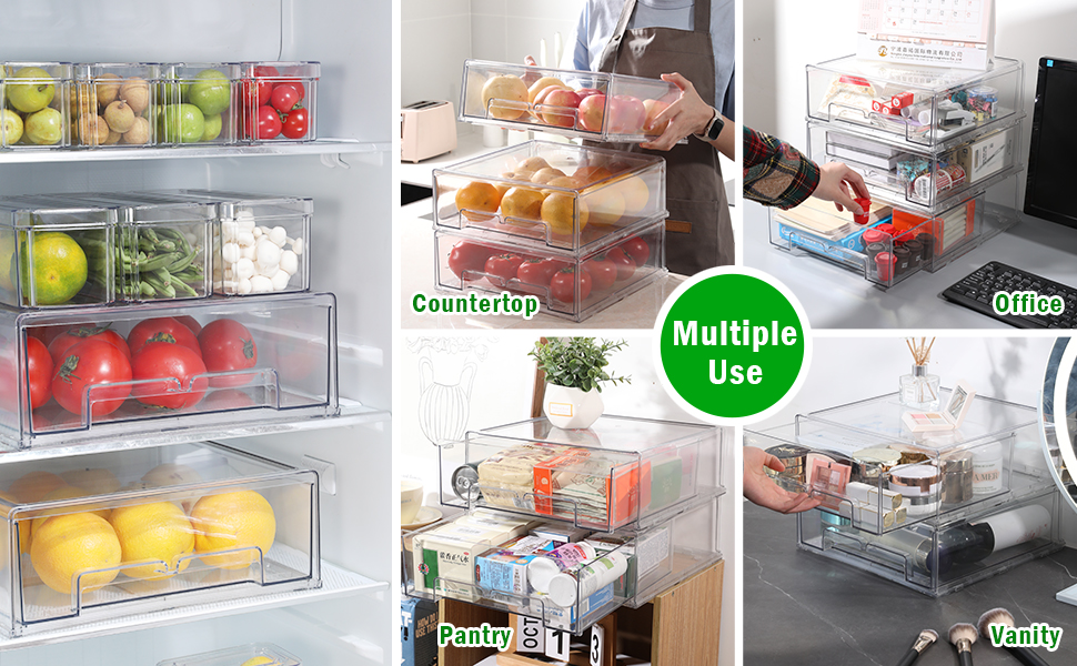 Fridge Organizer Bins