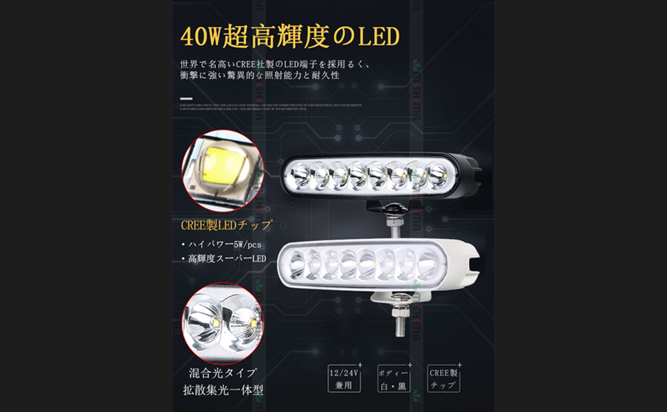 Amazon.co.jp: 【2台セット】作業灯 作業灯 led サーチライト