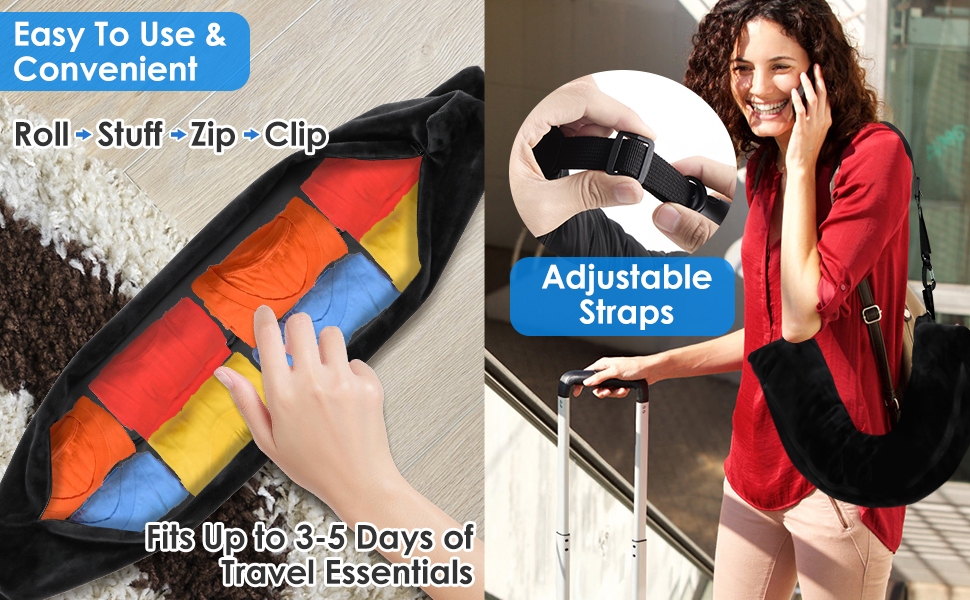Stuffable Clothes Travel Pillow