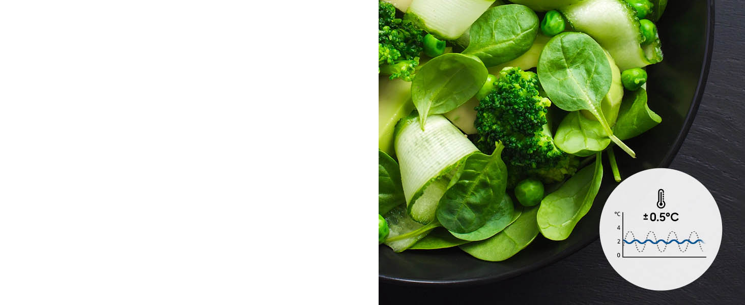 Side by Side Samsung, 634L, Clasa E, No Frost+, Space Max Technology, Twin Cooling+, Smart Conversion, Power Cool, Power Freeze, RS6JA8510S9/EG 4 Răcire precisă