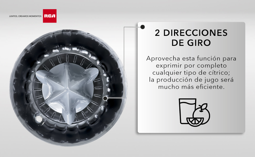 RCA, EXPRIMIDOR DE CÍTRICOS, RC-8004N, electrodomésticos, filtro