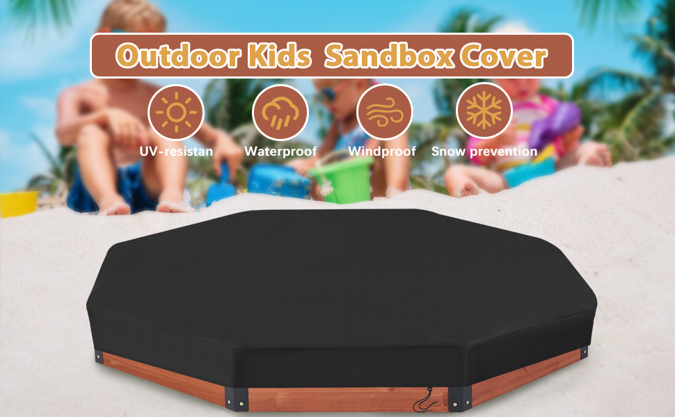 Sandbox Cover, Rounded Cover for Octagon Sandbox,Large