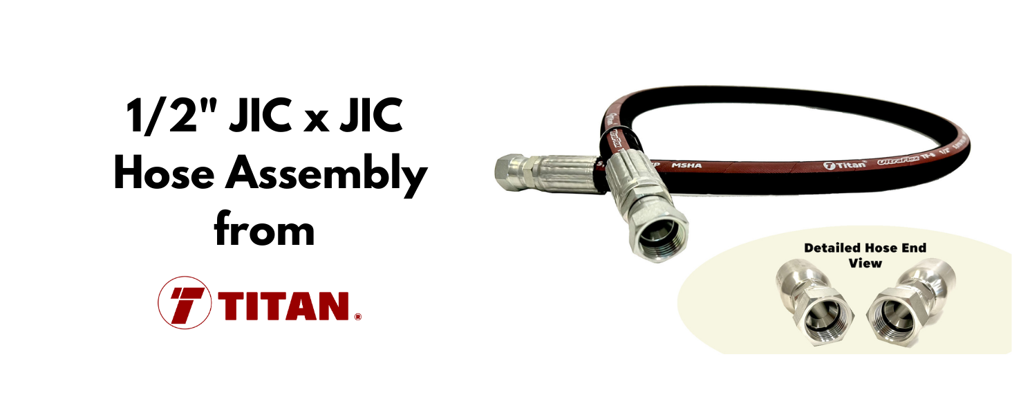 TITAN FITTINGS FAUFW8JIC24 Inch Assembly 1/2