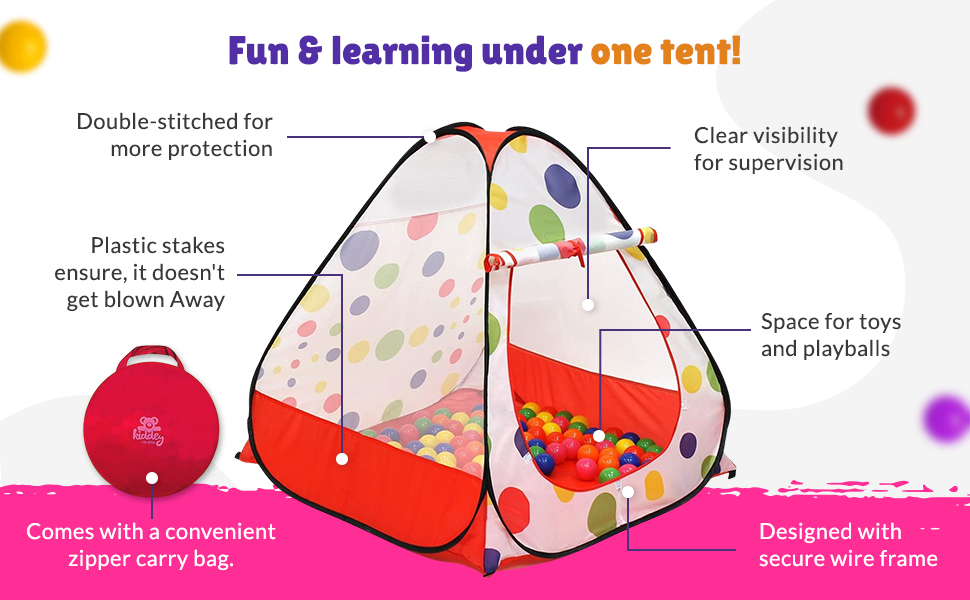 Teepee with 50 balls 4