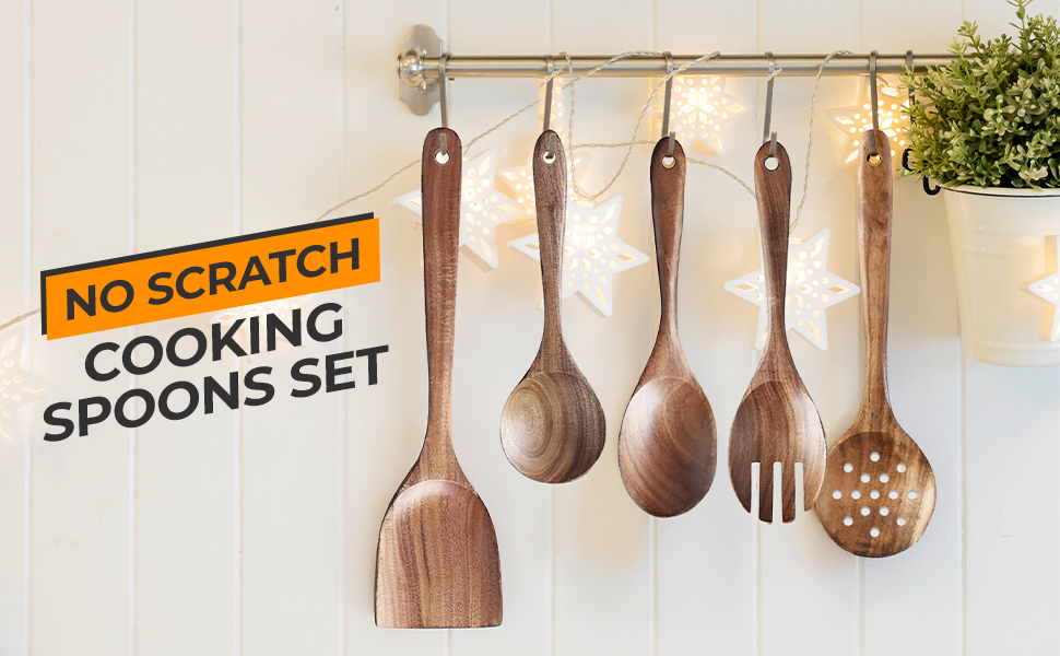 No Scratch Cooking Spoons Set